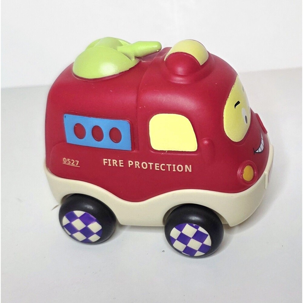 Kidzlane Fire Truck Toy Red Car Rattle Sound Vehicle Pretend Play Action Model